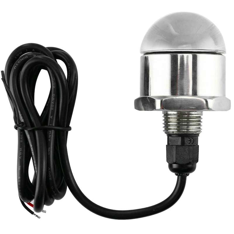 12V 1/2Inch NPT Underwater 9 LED Drain Plug Light M12 x 1.25 Stainless Steel Marine Underwater LED L