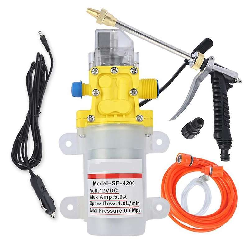 12V 100W Car Washer- Pump Car Sprayer High Pressure Cleaner Electric Cleaning Portable Washing Machi