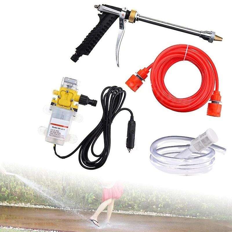 12V 100W Car Washer- Pump Car Sprayer High Pressure Cleaner Electric Cleaning Portable Washing Machi