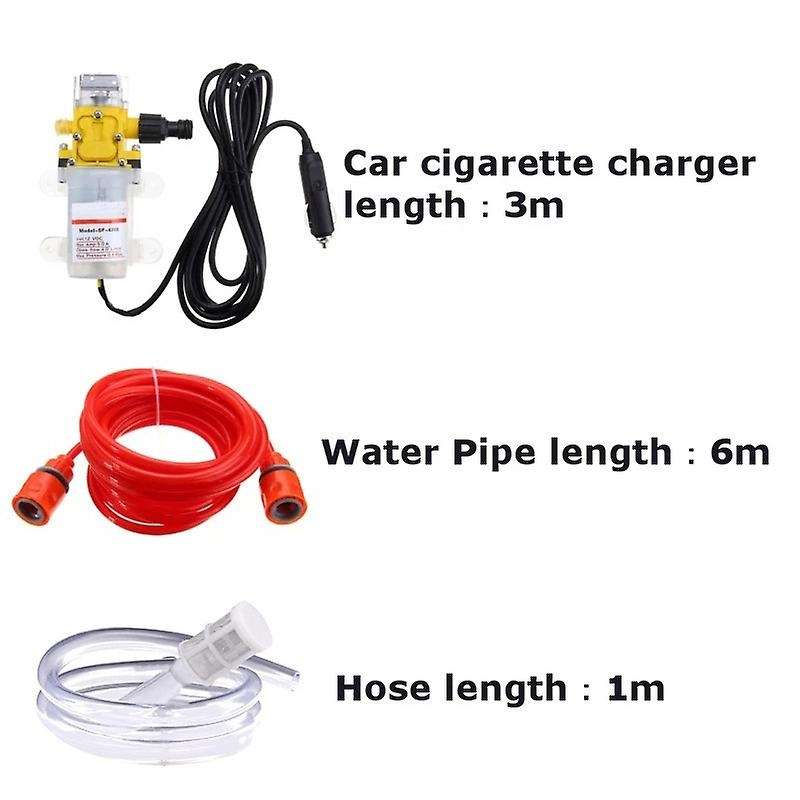 12V 100W Car Washer- Pump Car Sprayer High Pressure Cleaner Electric Cleaning Portable Washing Machi
