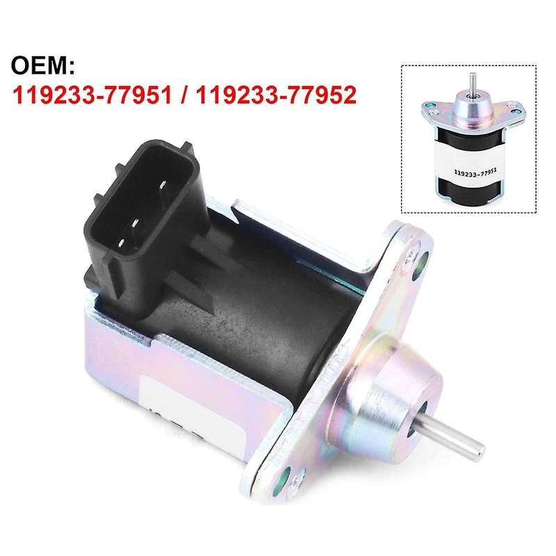 12v 119233-77951 Stop Solenoid Valve for B30 & Vio20 Engine 119233-77952 119285-77951