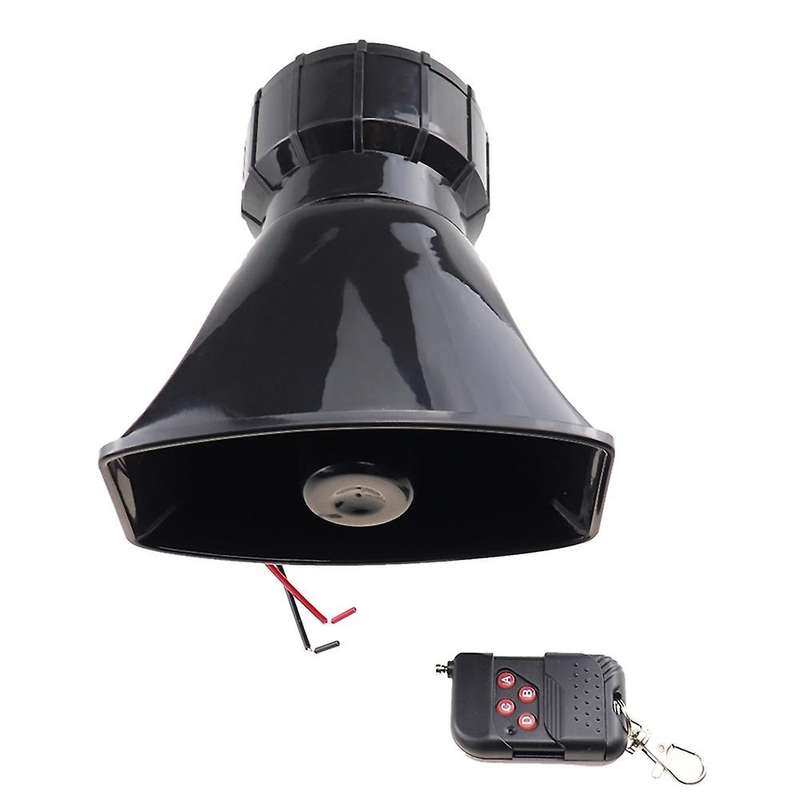 12V 100W Universal Wireless Loud Trumpet Alarm Horn Speaker Warning Alarm Reversing Horn for Car Tru