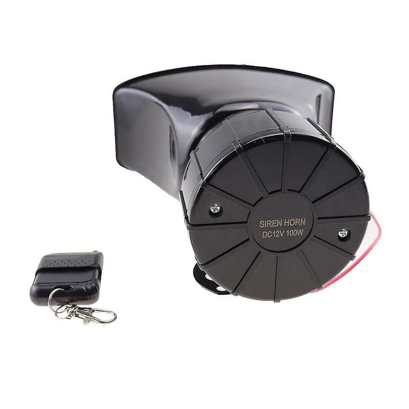 12V 100W Universal Wireless Loud Trumpet Alarm Horn Speaker Warning Alarm Reversing Horn for Car Tru