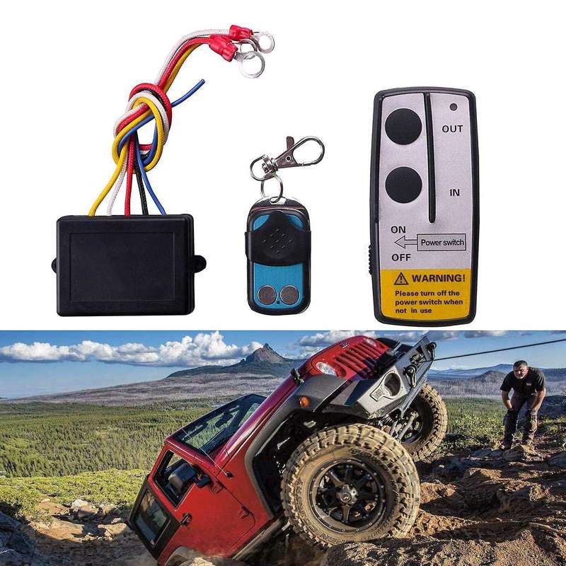 12V 12Volt 50ft Winch Wireless Remote Control Set
