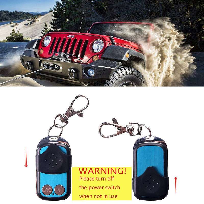 12V 12Volt 50ft Winch Wireless Remote Control Set