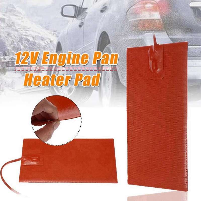 12V 13X23CM Car Silicone Heating Pad Engine Cylinder Block Hydraulic Oil Tank Heating Plate Water T