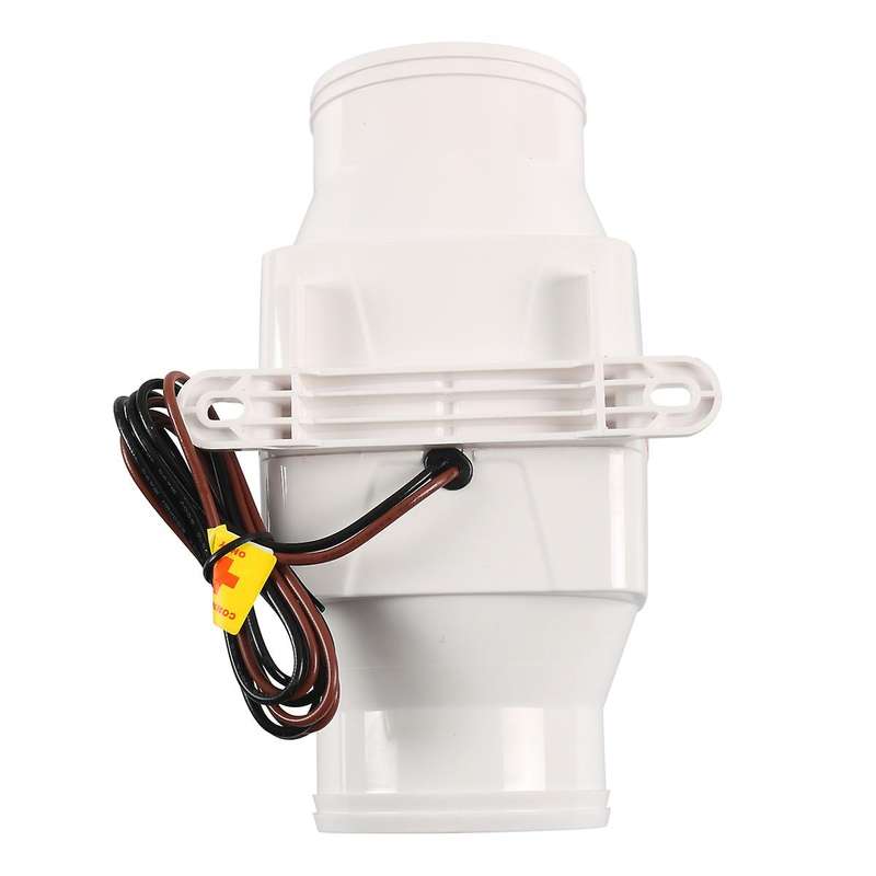 12V 130 CFM Boat Blower 3 Inch in-Line Marine Bilge Air Blower Fan Quiet Blower Vents 4 Leaves