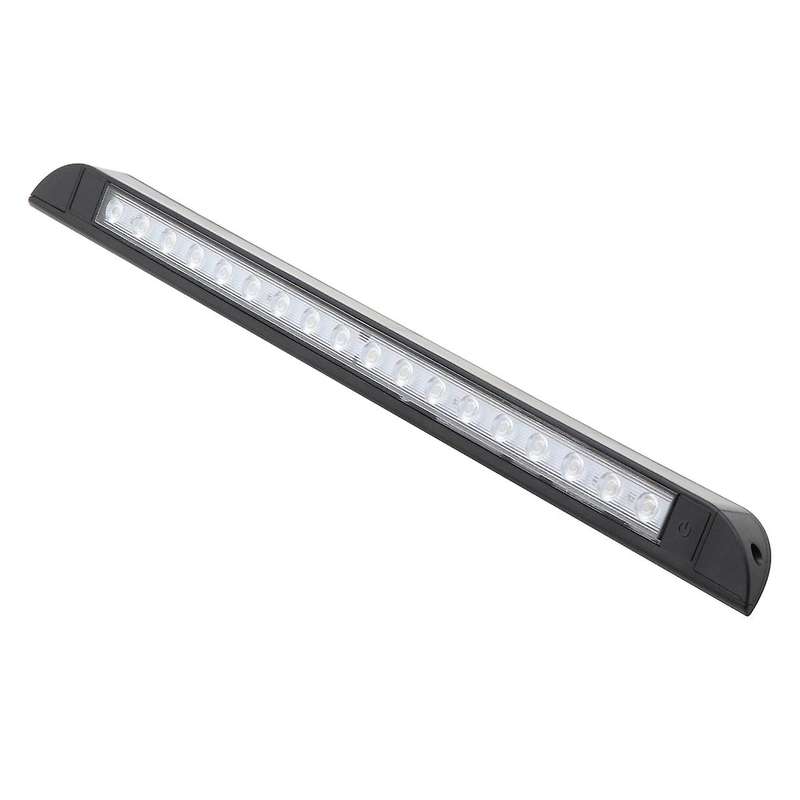 12V 18LED 9W Awning Porch Light Lamp with Press Switch Car Lights Strip Bar for Camping Caravan Truc
