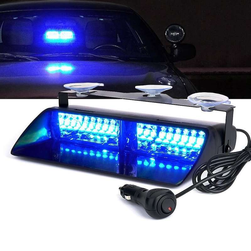 12V 16LED High Intensity Car Strobe Flashing Warning Light Universal Emergency Light for Interior Ro