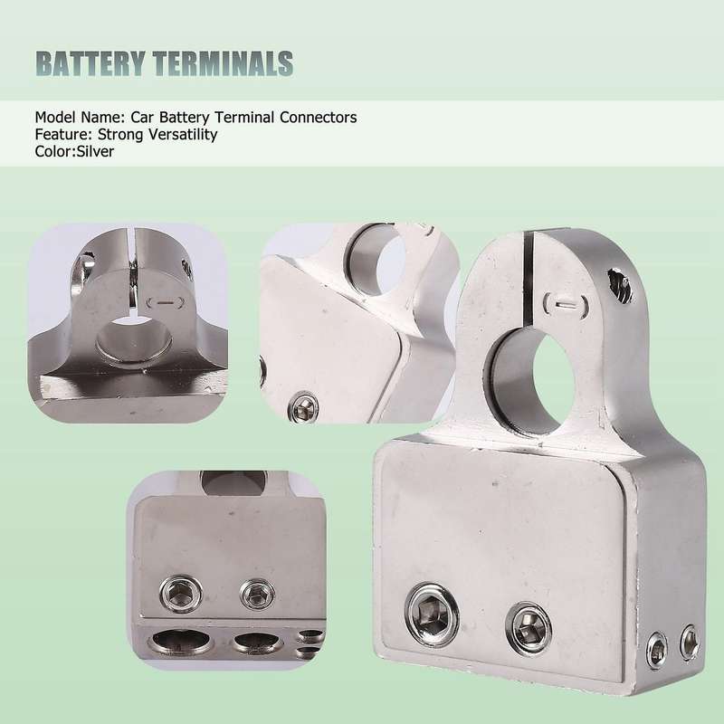 12v 24v Car Battery Terminal Connectors Strong Versatility 0 4 8 Gauge Awg Battery Clamp Negative