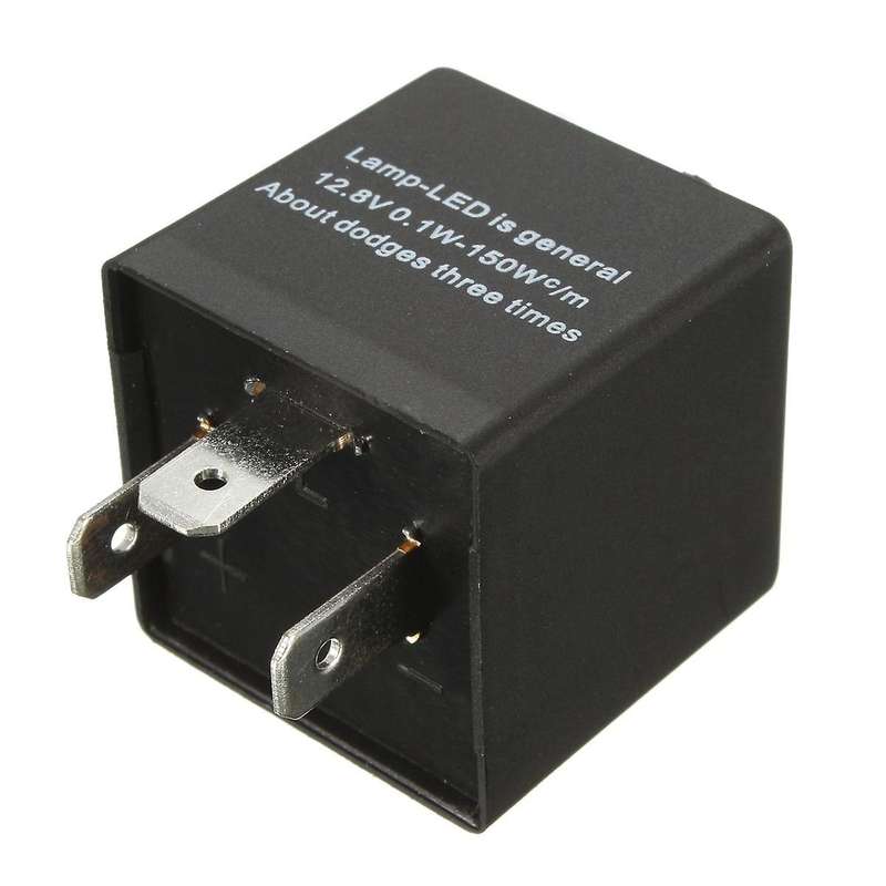 12V 3 Pin LED Adjustable Car Flasher Relay Compatible Turn Signal Light