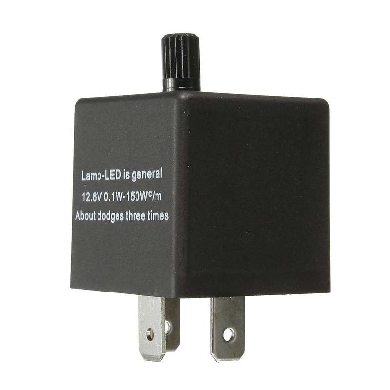 12V 3 Pin LED Adjustable Car Flasher Relay Compatible Turn Signal Light