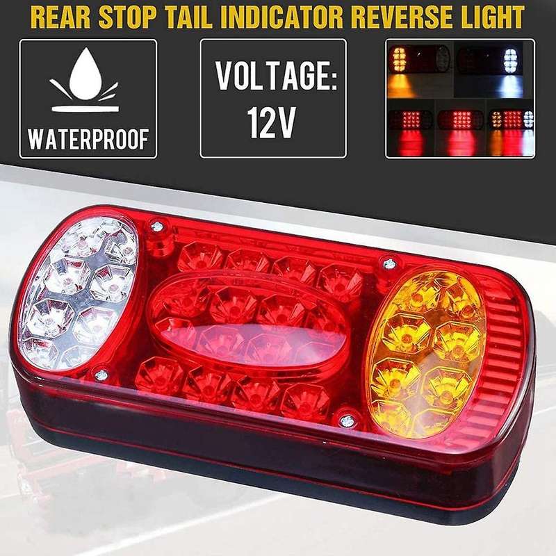 12V 32LED Tail Light Rear Brake Signal Light Suitable for Trailer Trucks