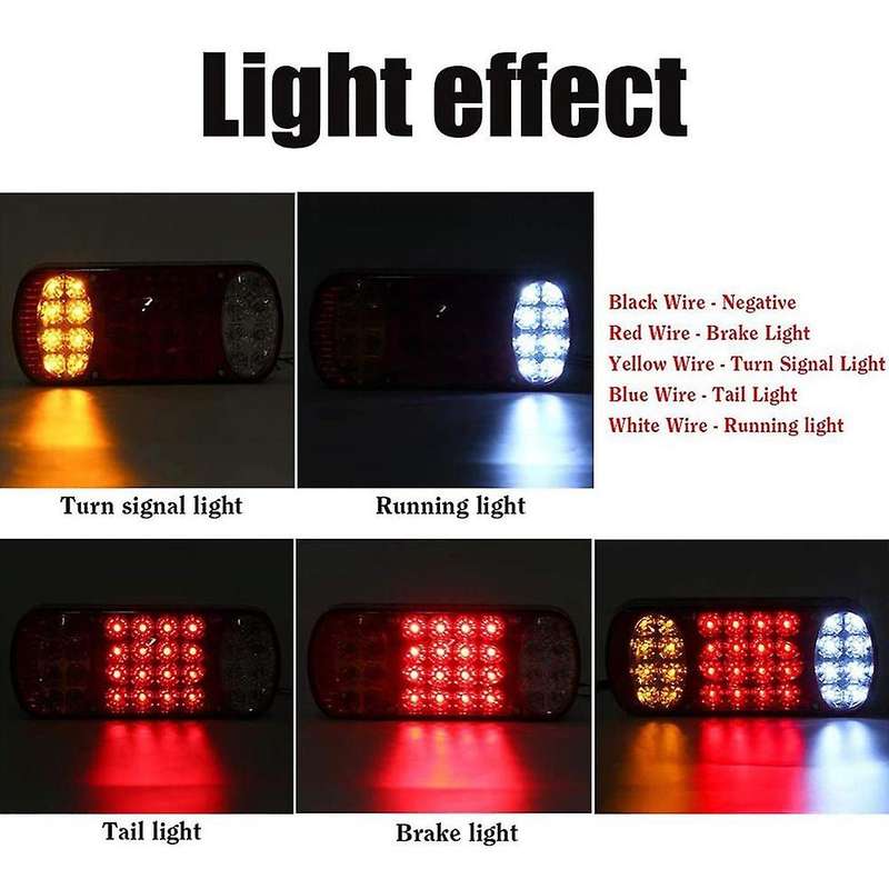 12V 32LED Tail Light Rear Brake Signal Light Suitable for Trailer Trucks