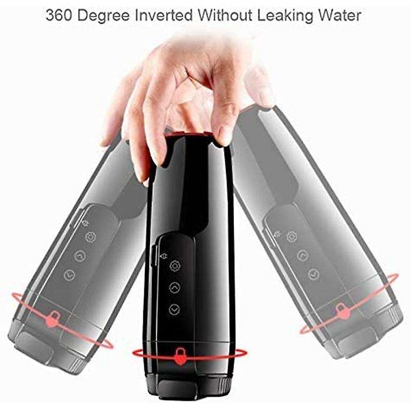 12V 350Ml Car Travel Heating Mug with Anti-Spill Lid, Portable Coffee Travel Cup Home Car Dual ,G350