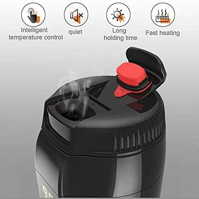 12V 350Ml Car Travel Heating Mug with Anti-Spill Lid, Portable Coffee Travel Cup Home Car Dual ,G350