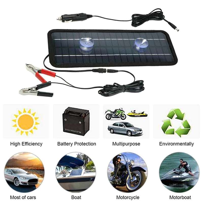 12v 4.5w Portable Solar Panel Power Car Universal Boat Battery Charger for Car Boat Rechargeable Po