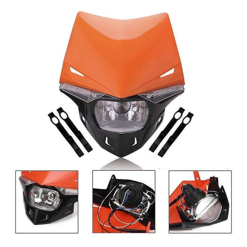 12V 35W Motorcycle Led Headlight Bulb for EXC ATV - Orange