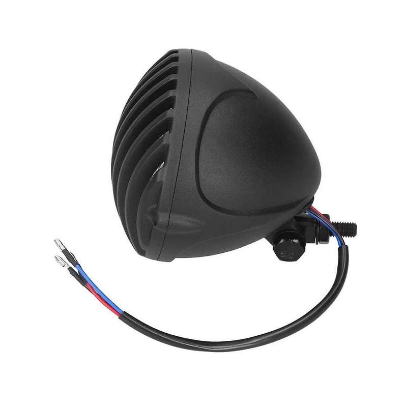 12v 5 Inch Grille Headlight Headlight M10 Bolt Mount Motorcycle Suitable for All Retro Motorcycles