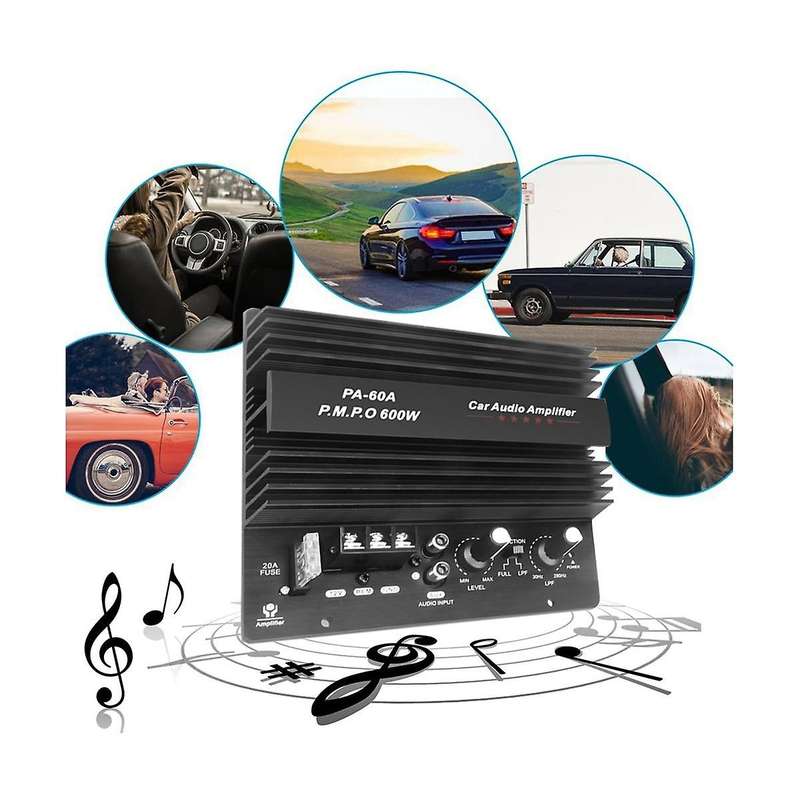 12v 600w Car Audio Power Amplifier Boord Lossless Subwoofer Bass Module Car Audio Accessories Mono