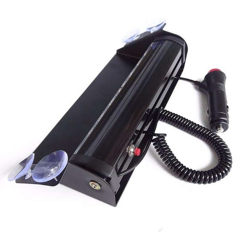 12V 8 Led Car Strobe Warning Light Firemen Police Led Flashing Emergency Signal Lights Fog LampRed a