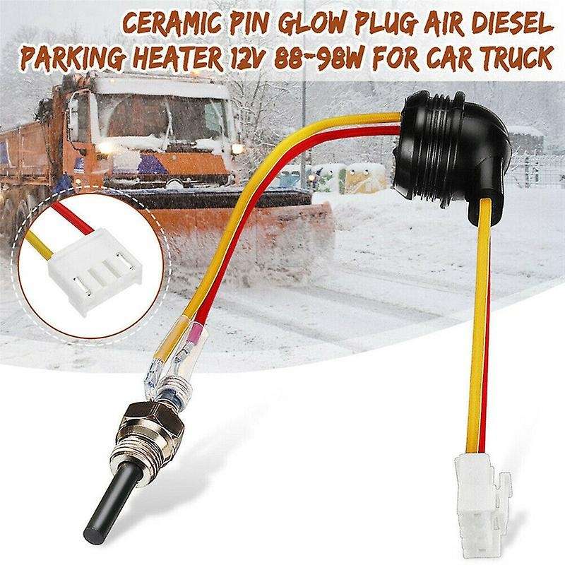 12V 88-98W Parking Heater Ceramic Pin Air Glow Plug Heater for Car Truck,2Pcs