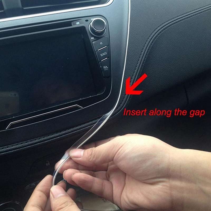12V 8M Strip RGB LED Car Interior Lights Ambient Lamp Door Seat Cluster Decoration BT/RF Wireless Ca