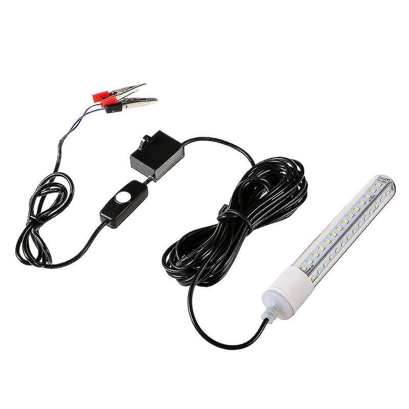 12V 8W Underwater Night Fishing Light Lamp 90 Led Attracting Fish Light Bait Squid Fish Attracting L