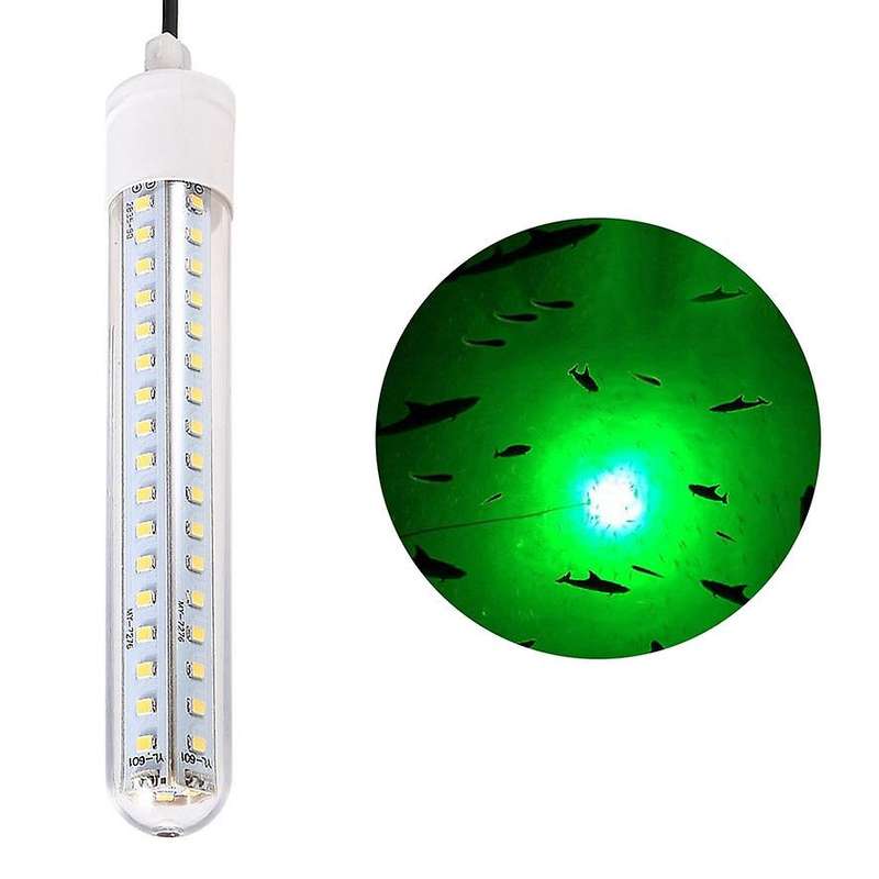 12V 8W Underwater Night Fishing Light Lamp 90 Led Attracting Fish Light Bait Squid Fish Attracting L