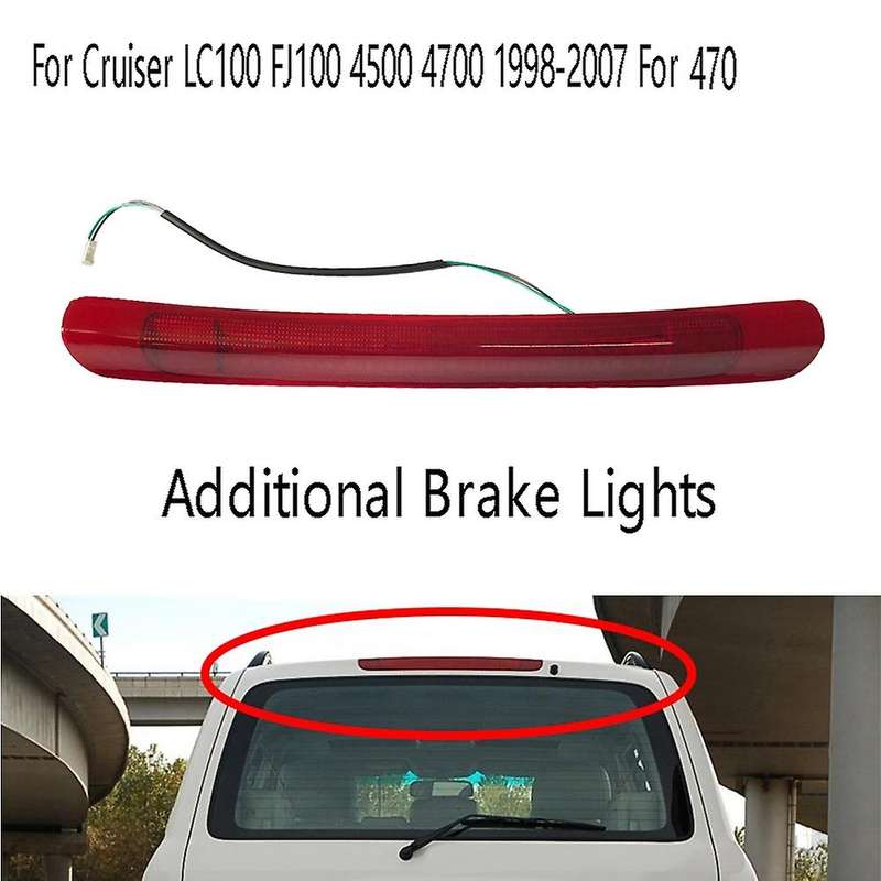 12V Additional Brake Lights Tail Light Stop Signal Lamp for Land Cruiser LC100 FJ100 4500 4700 1998-