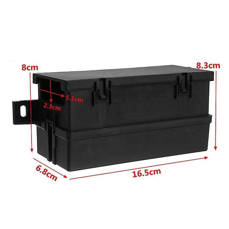 12V Auto Waterproof Fuse Relay Box Block [6 Style Relay Holder]12-Slot Blade Fuse Holder Fuse Box(4R