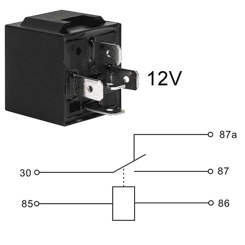 12V Auto Waterproof Fuse Relay Box Block [6 Style Relay Holder]12-Slot Blade Fuse Holder Fuse Box(4R