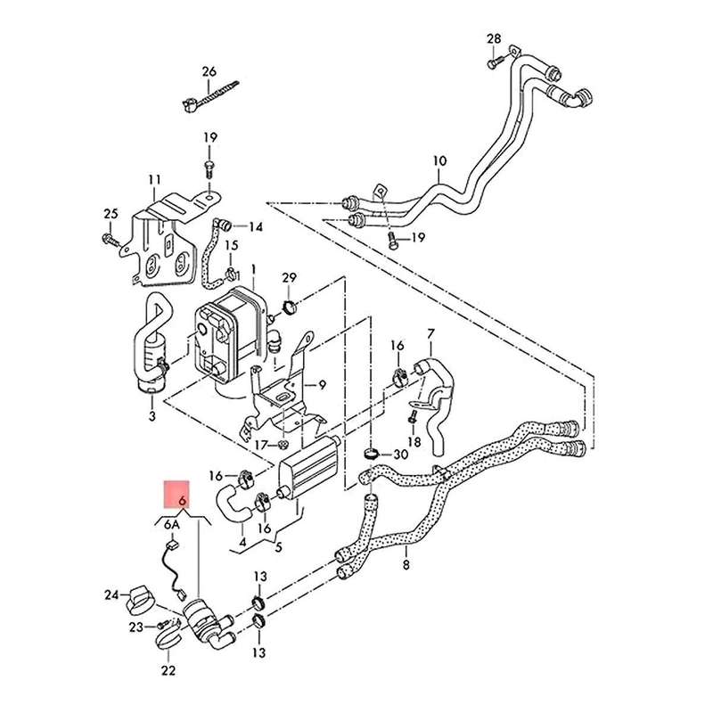 12V Auxiliary Water Pump Coolant Pump Auxiliary Heater for A3 Saloon Sportback Replaces 1T0965561 3C