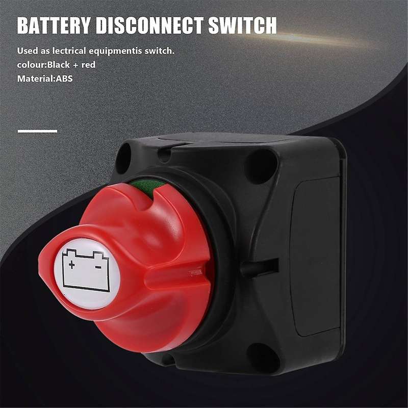 12V Battery Disconnect Rotary Switch Cut On/Off Set Waterproof Marine Switch for Car SUV RV Marine B