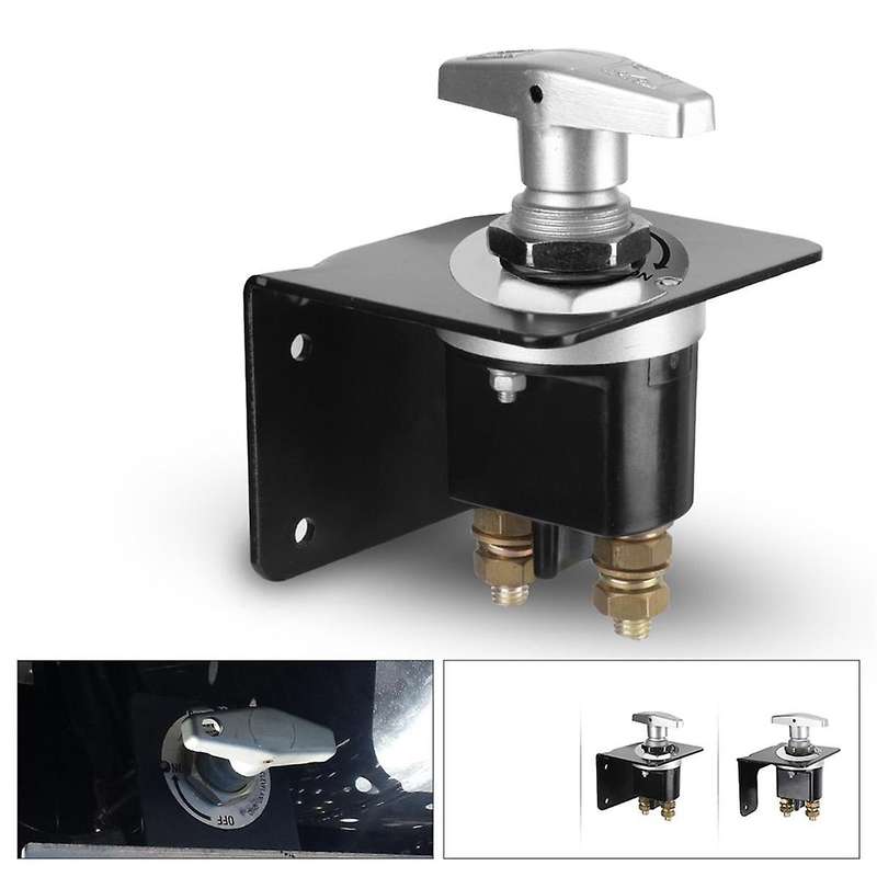 12V Battery Switch Heavy Duty Battery Circuit Cutter Disconnecter Isolator with Keyhole for RV Campe