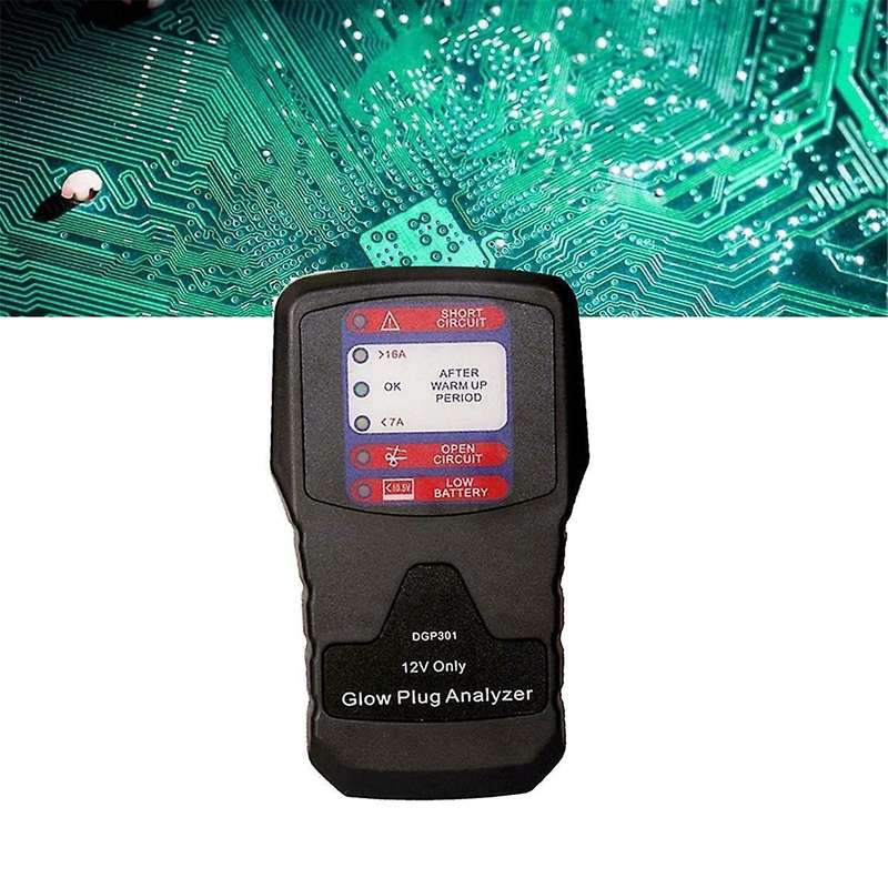 12V Automotive Glow Plug Analyzer Glow Plug Tester LED Diagnostic Tool Tester