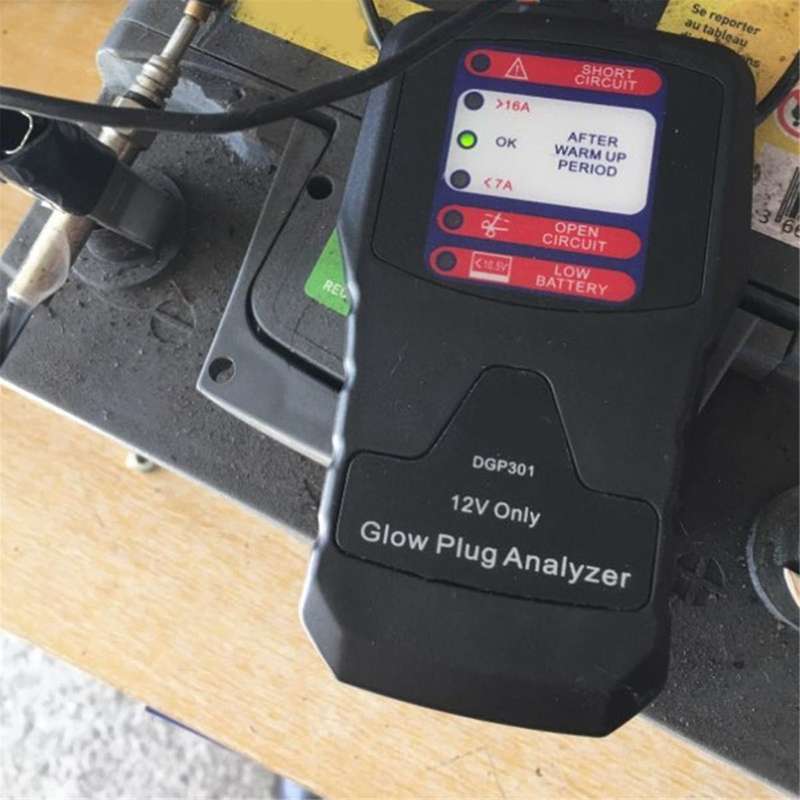 12V Automotive Glow Plug Analyzer Glow Plug Tester LED Diagnostic Tool Tester