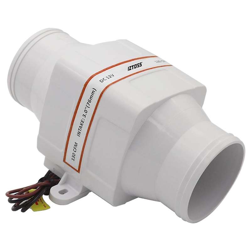 12V Boat Blower 4 Inch 270 CFM In-Line Marine Bilge Engine Galley Boat Cabin Ventilation Fan Boat Ac