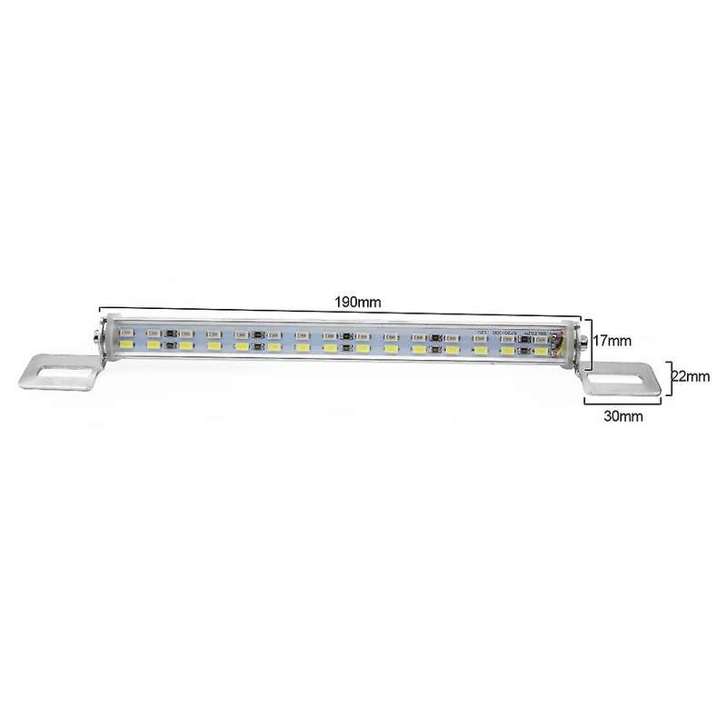 12V Car 30 LED Rear Light + Brake Stop Lamp LED License Plate Light Tail Lamp Bar 5730 Lamp Beads