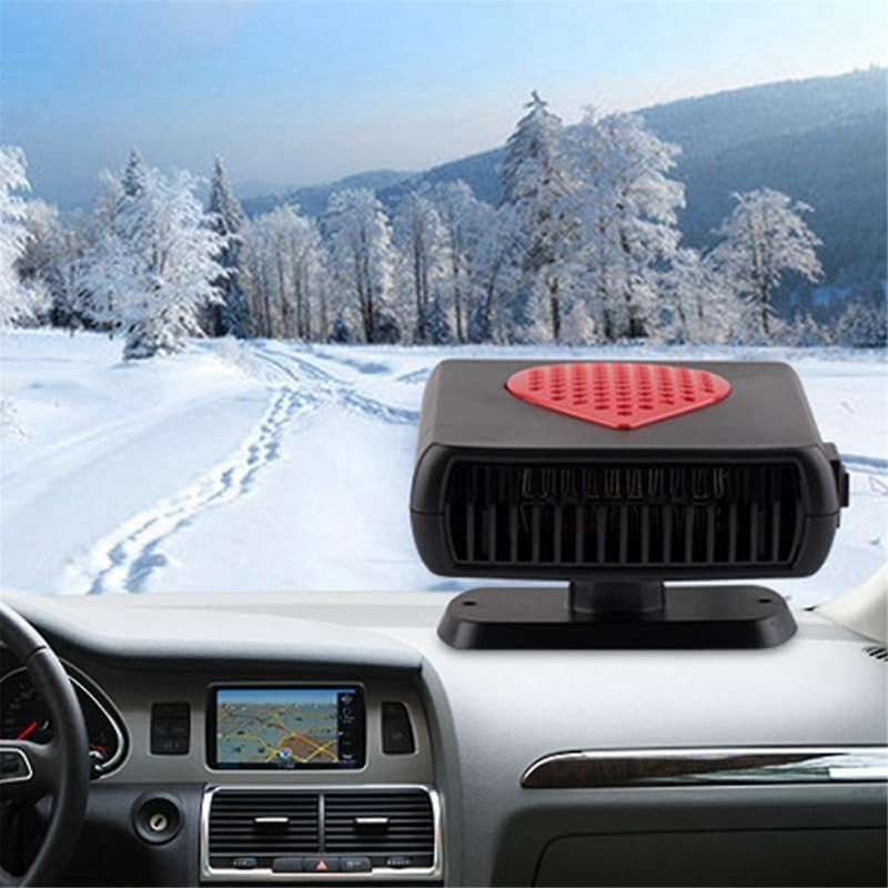 12v Car Fan Heater,500w Car Defroster for Windshield,hot and Cold Car Cooling Fan with Lighter Socke