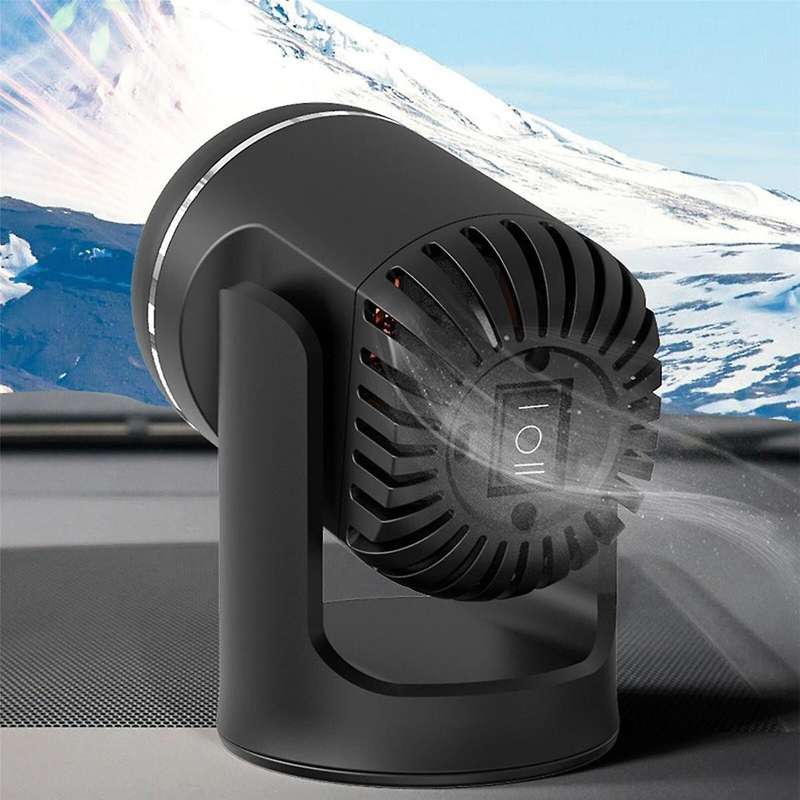 12v Car Heater Heate Dual-use Defroster General Universal Car Supplies Black