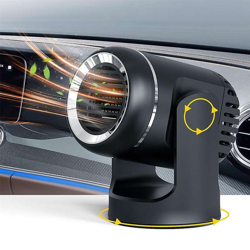 12v Car Heater Heate Dual-use Defroster General Universal Car Supplies Black