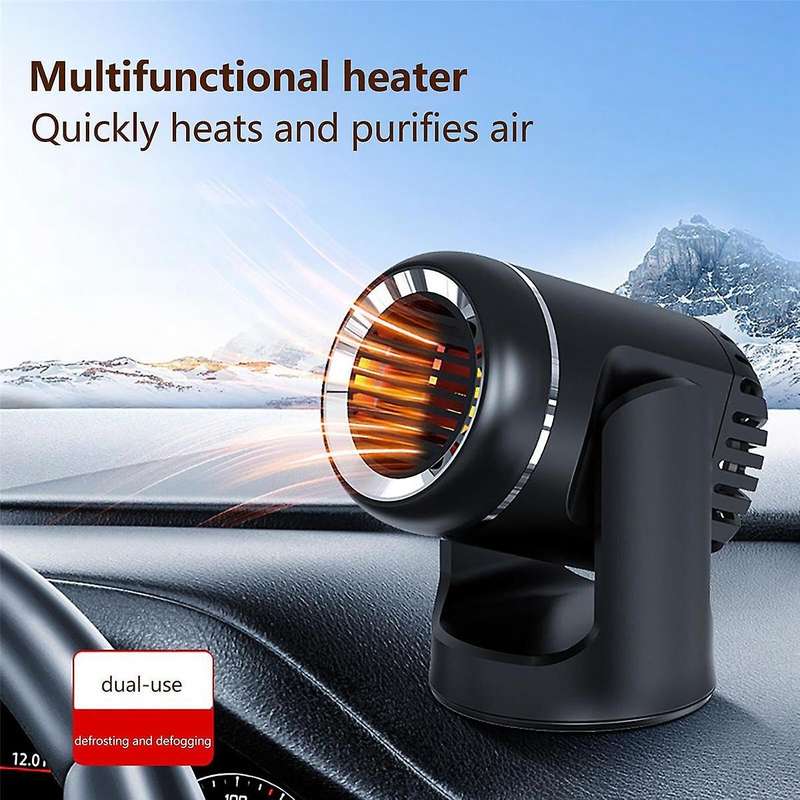 12v Car Heater Heate Dual-use Defroster General Universal Car Supplies Black