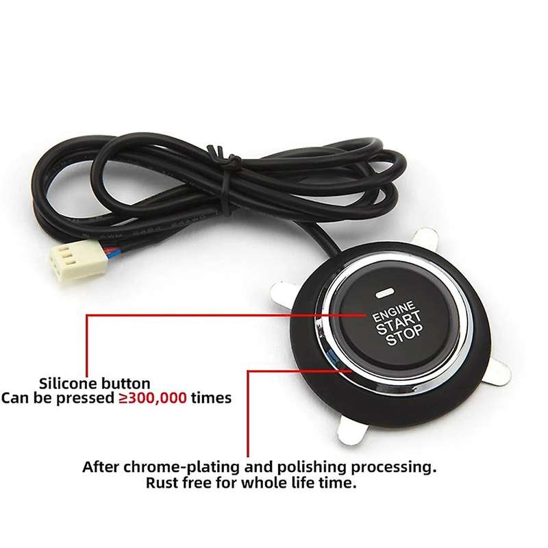 12V Car Remote Engine Button Door Lock Keyless Entry System Central Locking Alarm System Kit