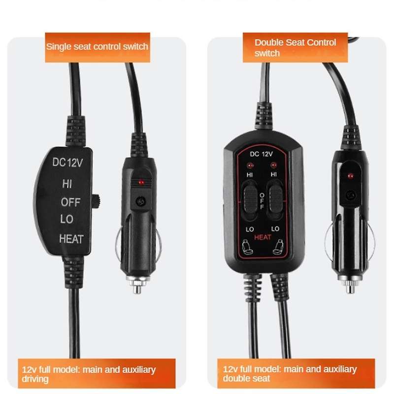 12v Car Seat Heater Fast Heating Car Seat Cover Car Heating Pad Universal Electric Heated Seat Cove