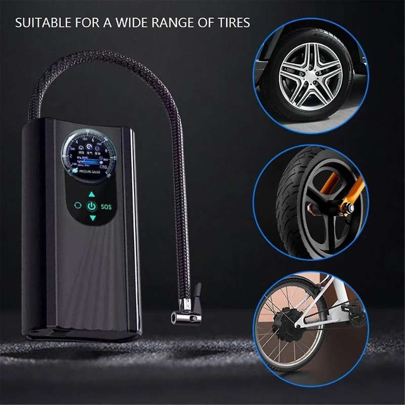 12V Car Tire Inflator High Precision Electric Air Compressor Quick Inflating Auto Air Compressor for