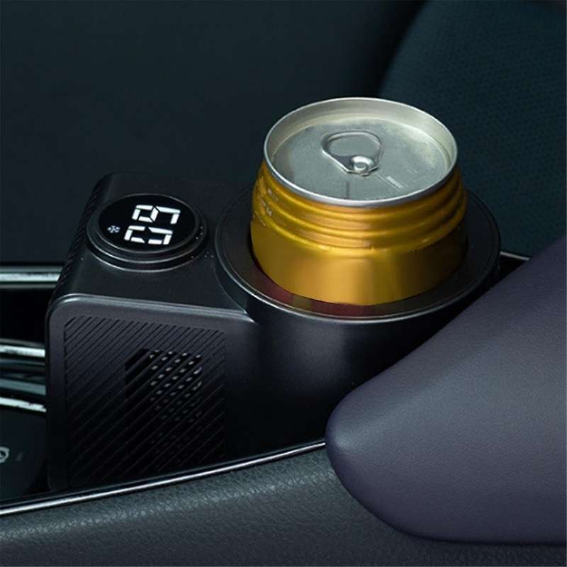 12V Car Smart 2-In-1 Heating Cooling Cup Intelligent Beverage Holder Cooling Heating Cup with Temper