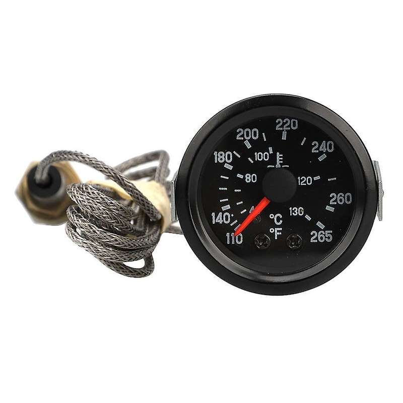 12V Double Scale Pointer Type Water Temperature Meter 52mm VDO Water Temperature Meter