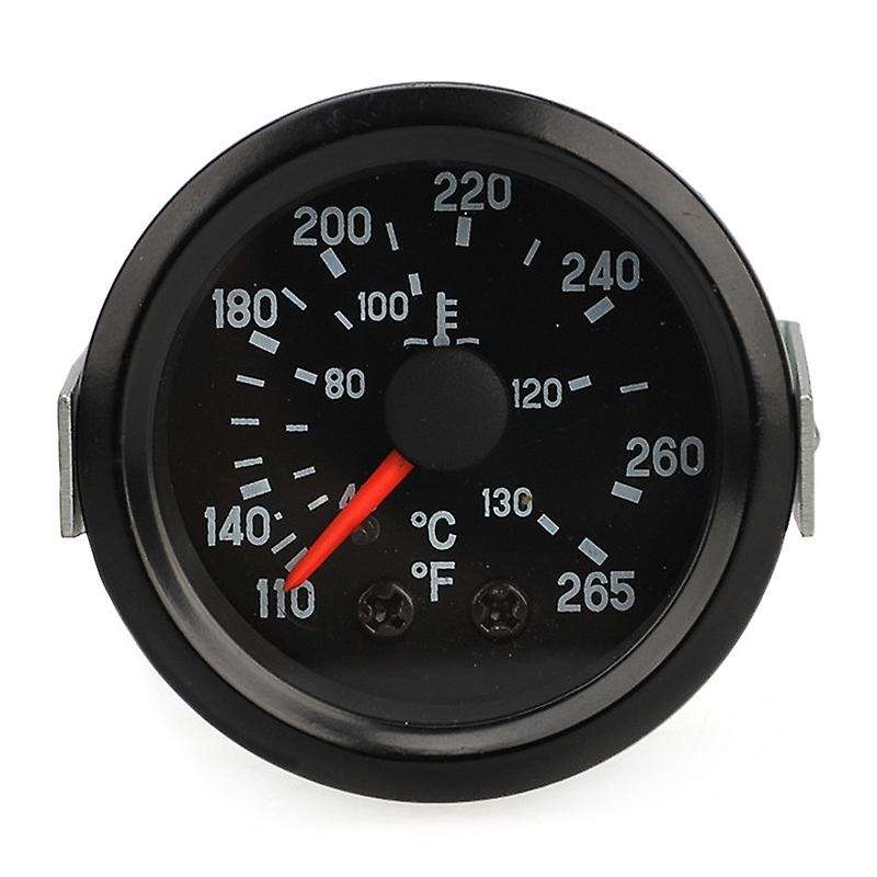 12V Double Scale Pointer Type Water Temperature Meter 52mm VDO Water Temperature Meter