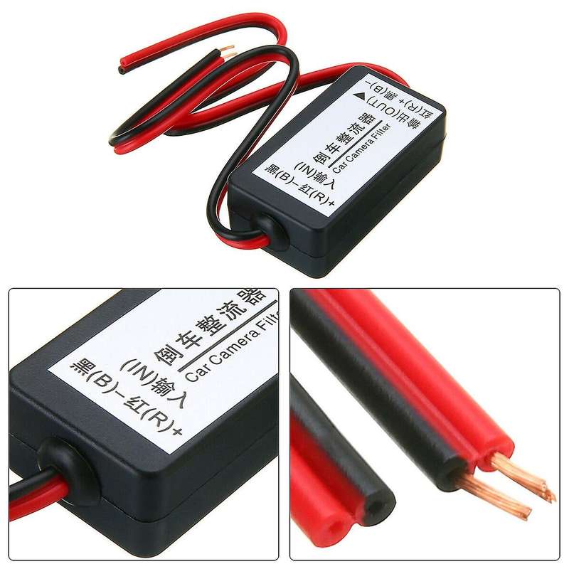 12V DC Relay Capacitor Filter Rectifier for Car Rear View Backup Camera